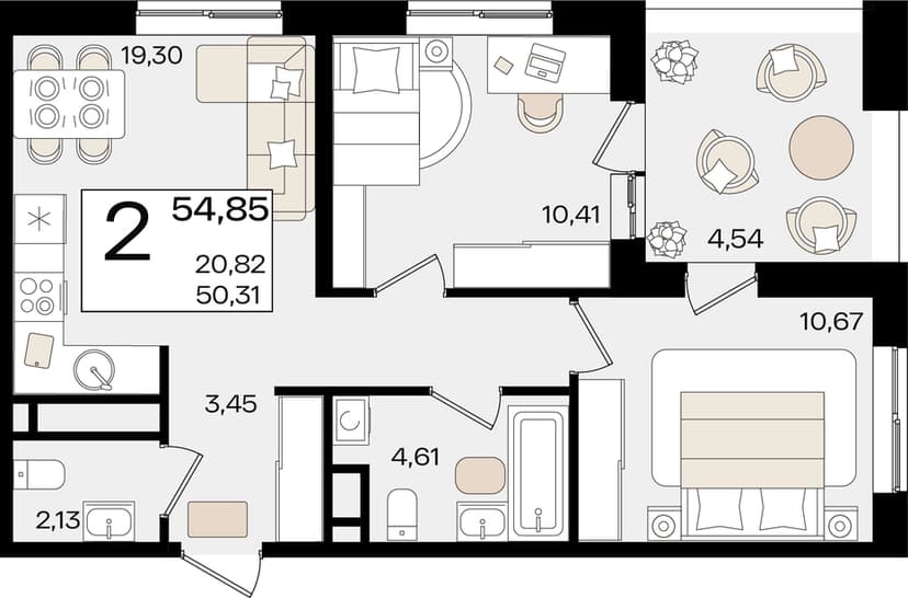 2-комнатная