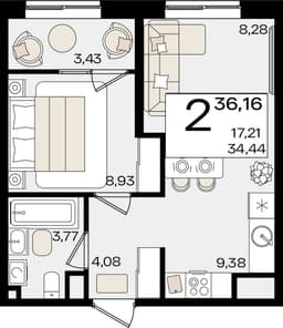 2-комнатная